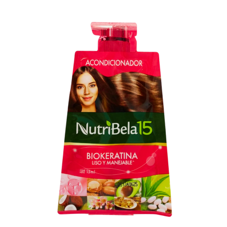 TRATAMIENTO NUTRIBELA 15 BIOKERATINA  27 ML LISO Y MANEJABLE