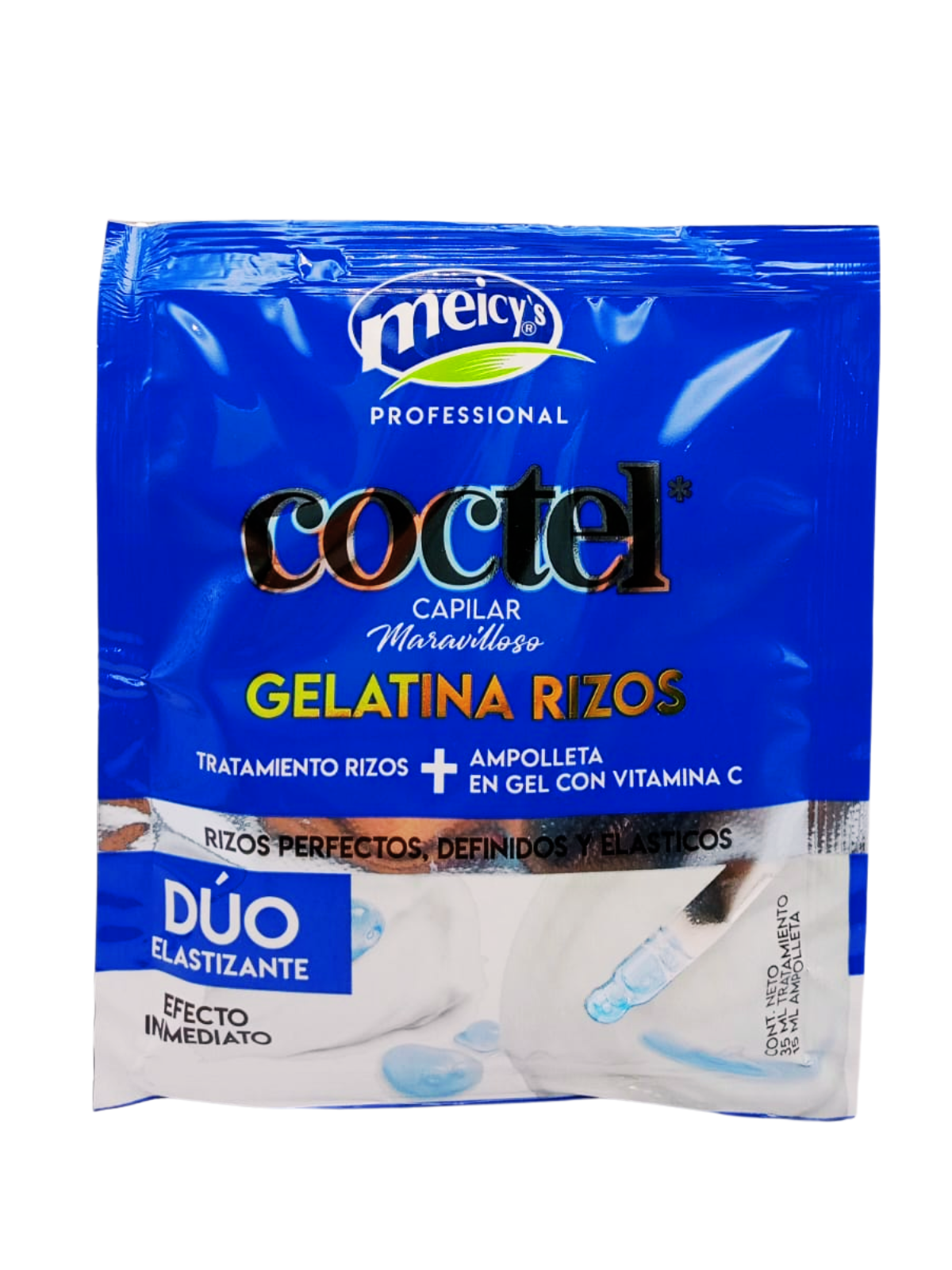 TRATAMIENTO CAPILAR MEICYS COCTEL DUO ELASTIZANTE GELATINA RIZOS 50 ML (*12)