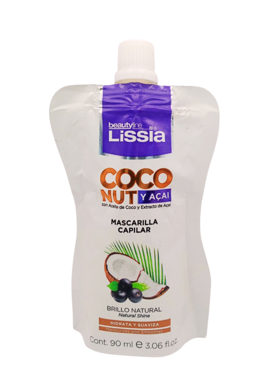 MASQ CAPILAR LISSIA COCONUT Y ACAI 90 ML (*12)