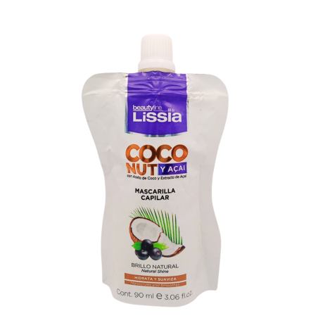MASQ CAPILAR LISSIA COCONUT Y ACAI 90 ML (*12)