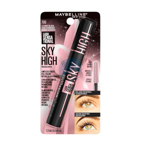 PESTAÑINA MAYBELLINE LS SKY HIGH COSMIC BLACK 799 7.2 ML BLISTER