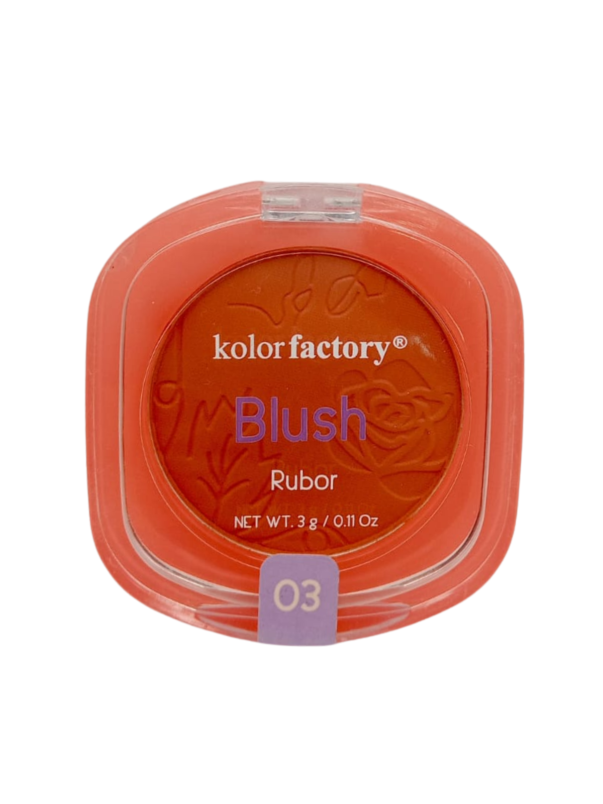 RUBOR COMPACTO KOLOR FACTORY 3 GR 03