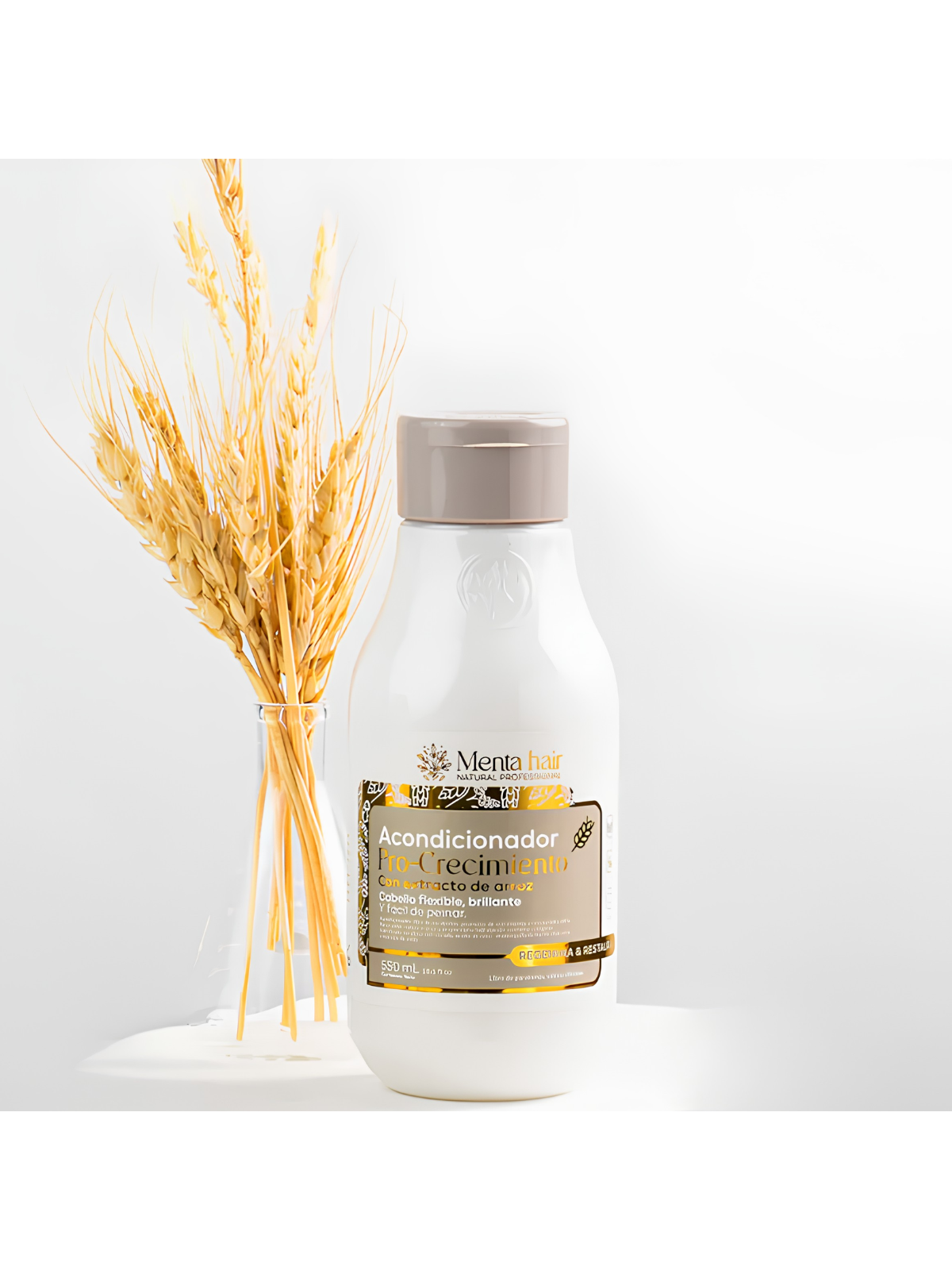 ACONDICIONADOR MENTA HAIR PRO-CRECIMIENTO CON EXTRACTO DE ARROZ 550 ML