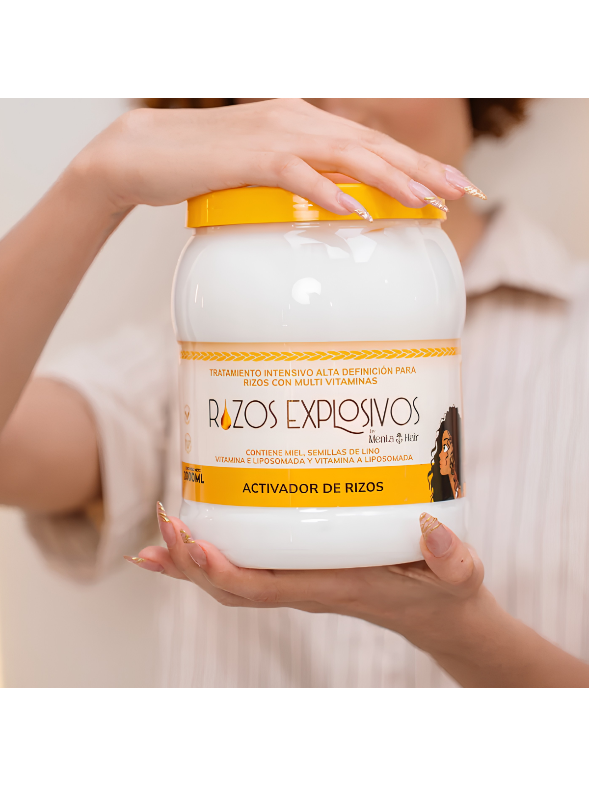 TRATAMIENTO INTENSIVO MENTA HAIR RIZOS EXPLOSIVOS BOMBONERA 2000 ML