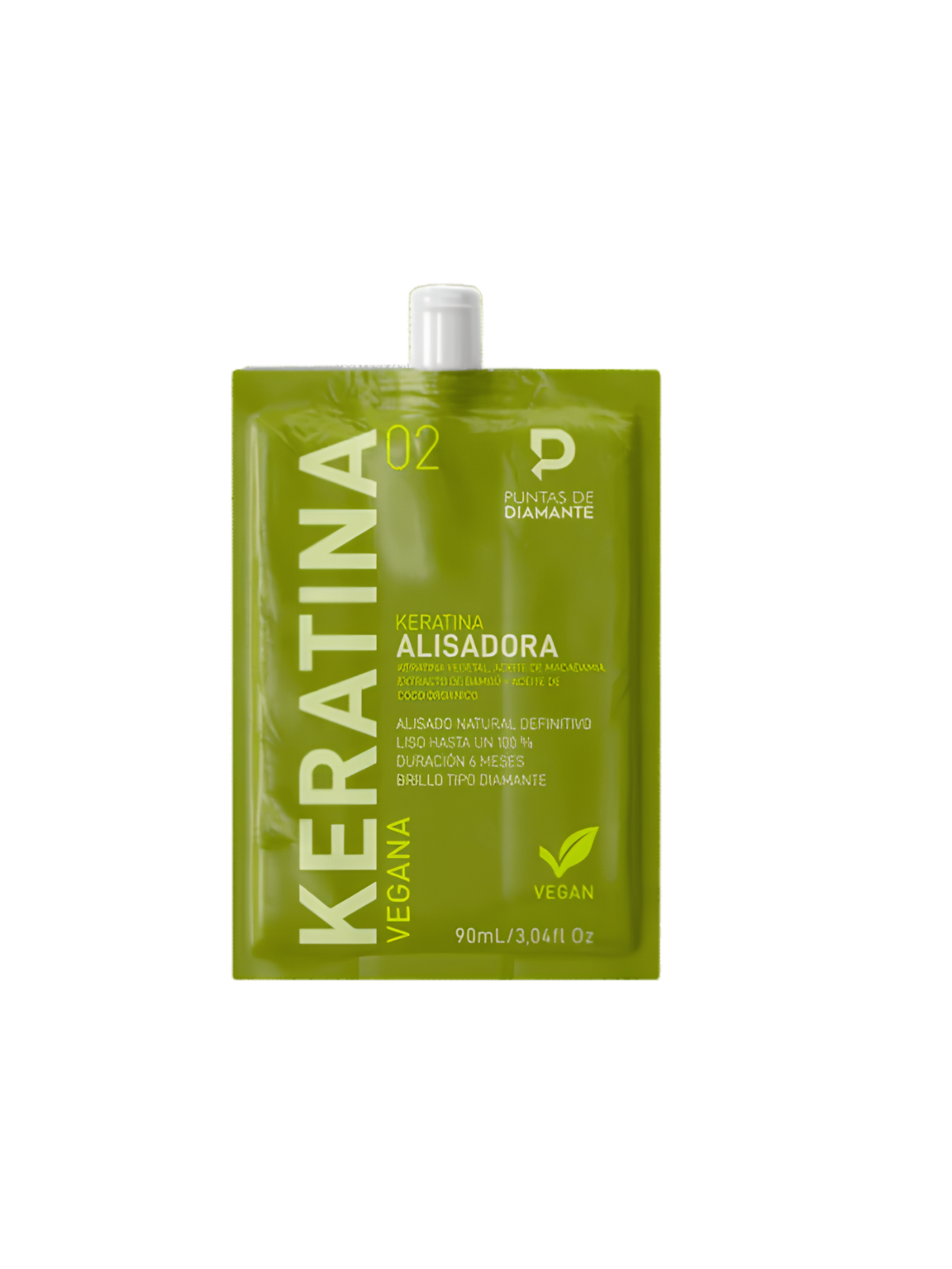 KERATINA ALISADORA VEGANA PUNTAS DE DIAMANTE 90 ML PASO 2