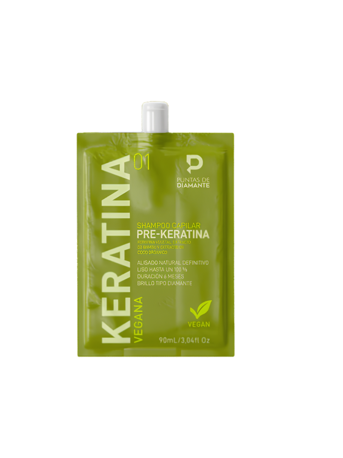 SHAMPOO PRE-KERATINA VEGANA PUNTAS DE DIAMANTE 90 ML PASO 1