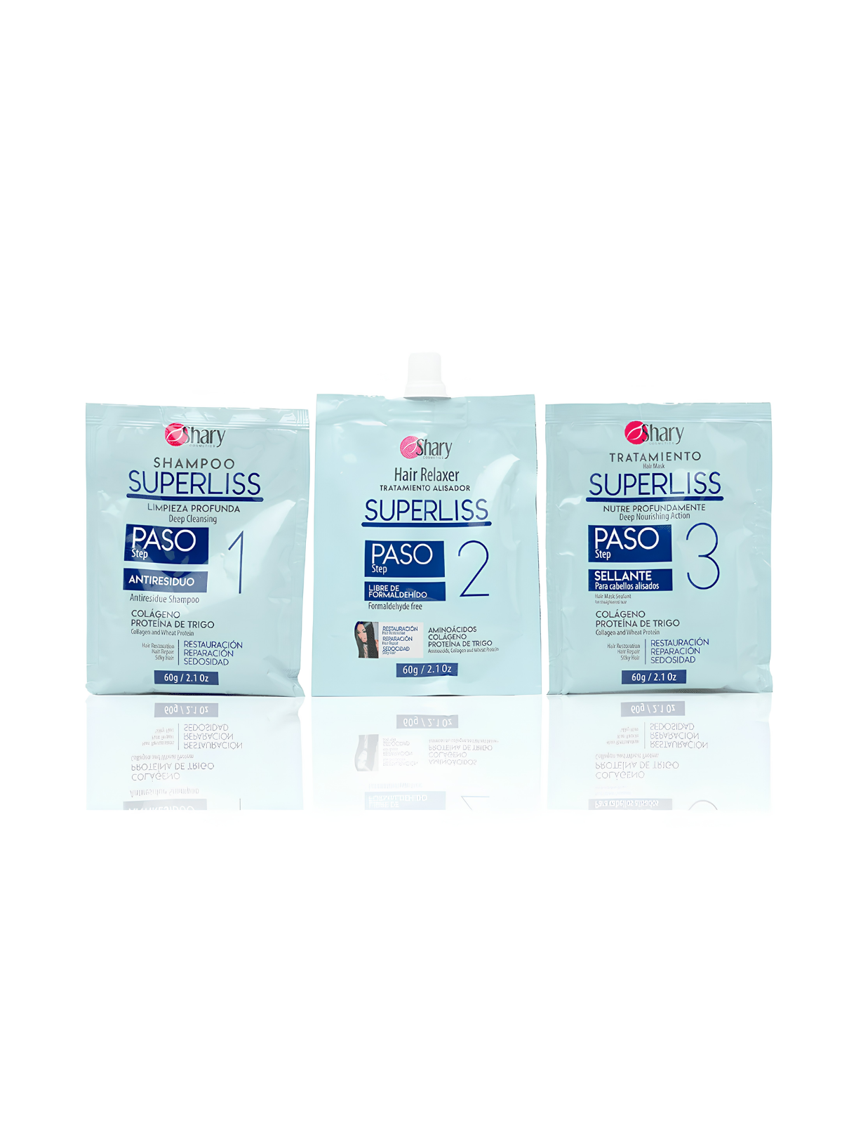 KIT ALISADOR SHARY SUPERLISS X3 PASOS 60GR C/U