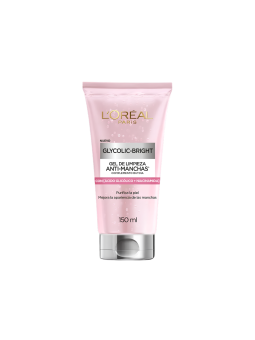 GEL FACIAL LIMPIADOR LOREAL GLYCOLIC BRIGHT ANTI MANCHAS 150 ML
