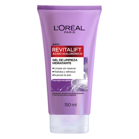 GEL LIMPIADOR LOREAL REVITALIFT ACIDO HIALURONICO 150ML