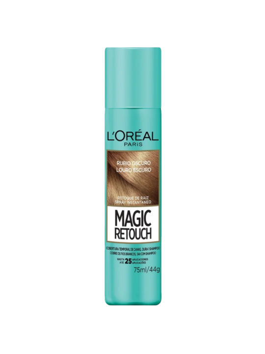 CUBRE CANAS LOREAL SPRAY MAGIC RETOUCH 75 ML RUBIO OSCURO
