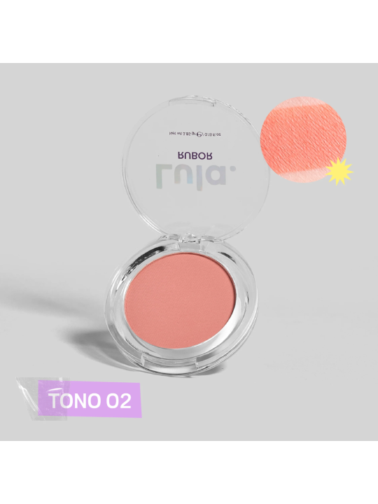 RUBOR COMPACTO LULA TONO 02