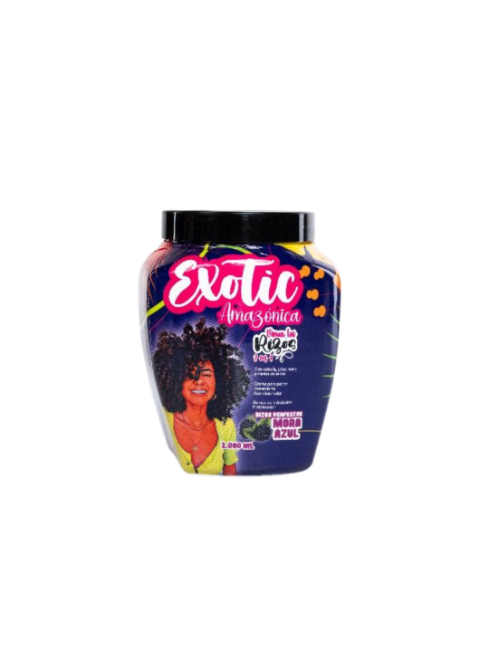 TRATAMIENTO EXOTIC AMAZONICA VIVAN LOS RIZOS 3 EN 1 1000 ML MORA AZUL