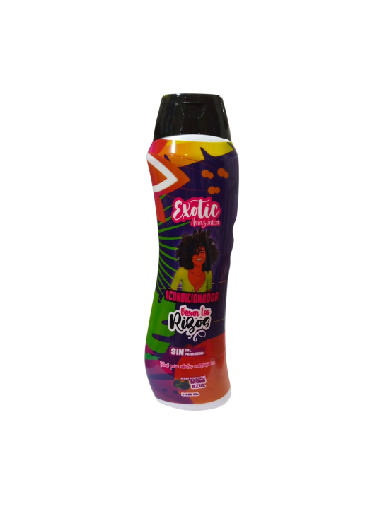 ACONDICIONADOR EXOTIC AMAZONICA VIVAN LOS RIZOS 1000 ML MORA AZUL