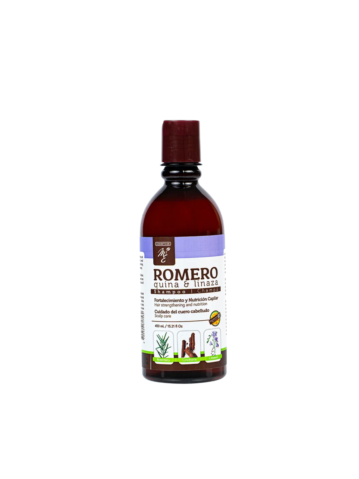SHAMPOO MYE ROMERO QUINA & LINAZA 450 ML