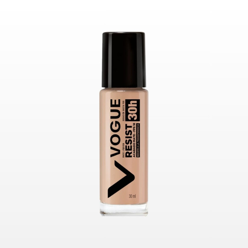 BASE MAQUILLAJE VOGUE RESIST LD AVELLANA 30 ML