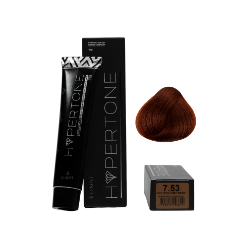 TINTE HIPERTONE 7.53 RUBIO MEDIO CAOBA DORADO 60ML