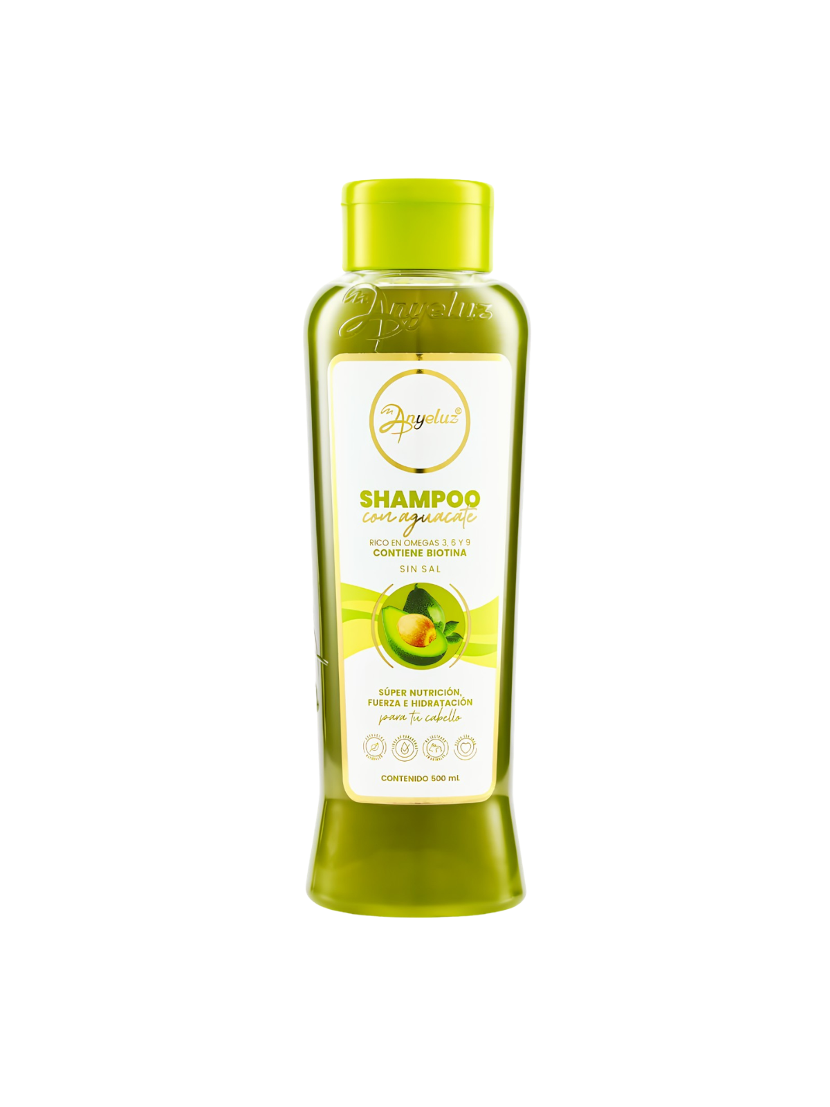 SHAMPOO ANYELUZ AGUACATE 500 ML SIN SAL