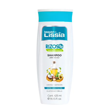 SHAMPOO LISSIA RIZOS PLUS ACEITES NATURALES 425 ML